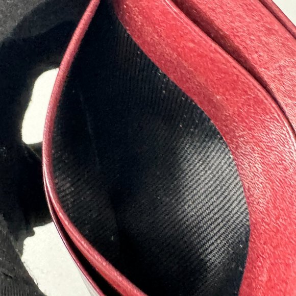 Authentic Vintage Dior Burgundy Leather Card Holder/Purse - Picture 11 of 13